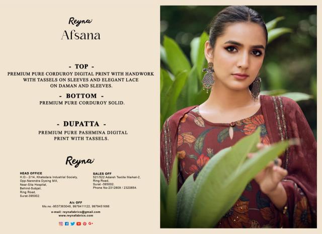 Reyna afsana cheapest dress material wholesaler in surat